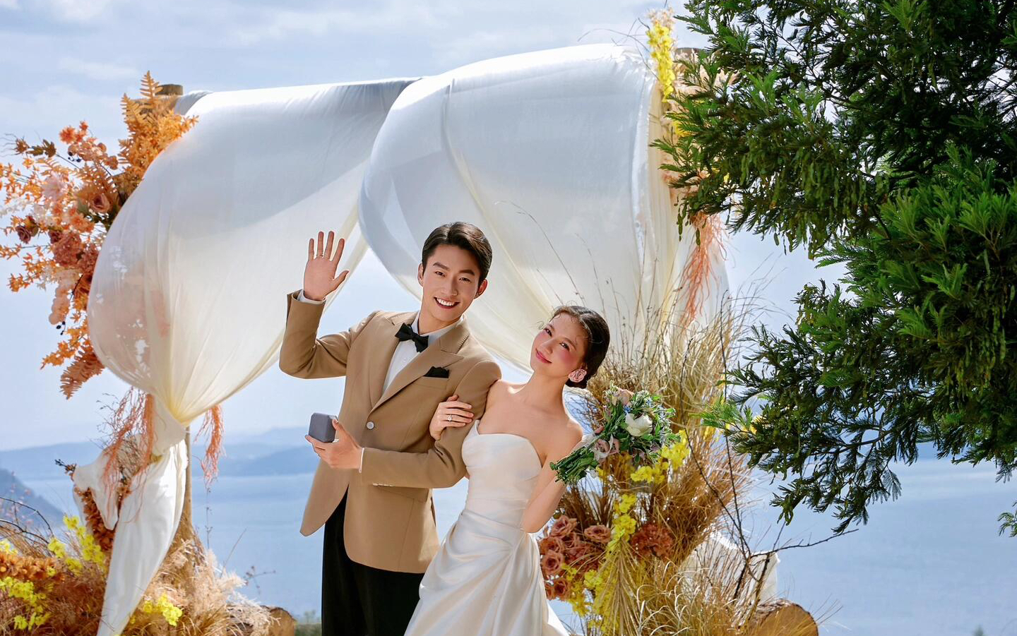 是藏不住的欢喜｜海景纪实风婚纱照