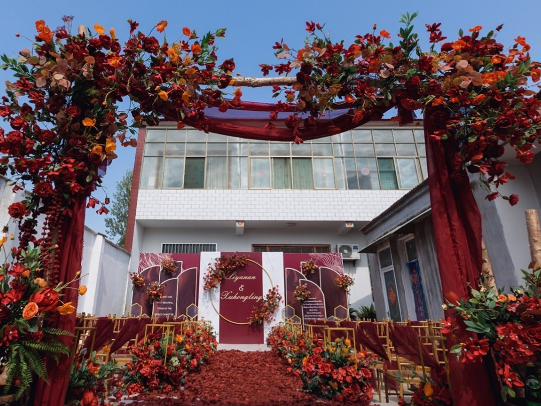 超值的家庭小院简约中式婚礼