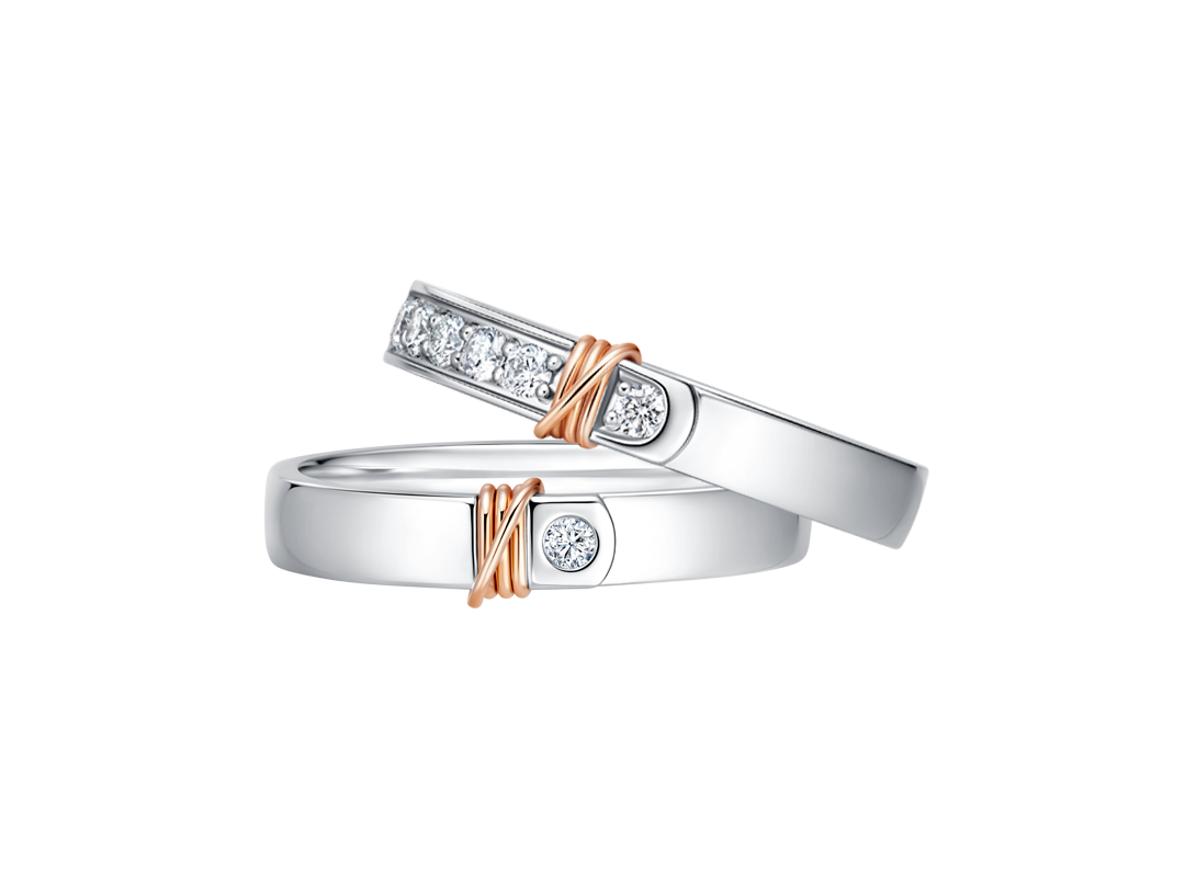 DR LOVE LINE系列心意交织结婚对戒