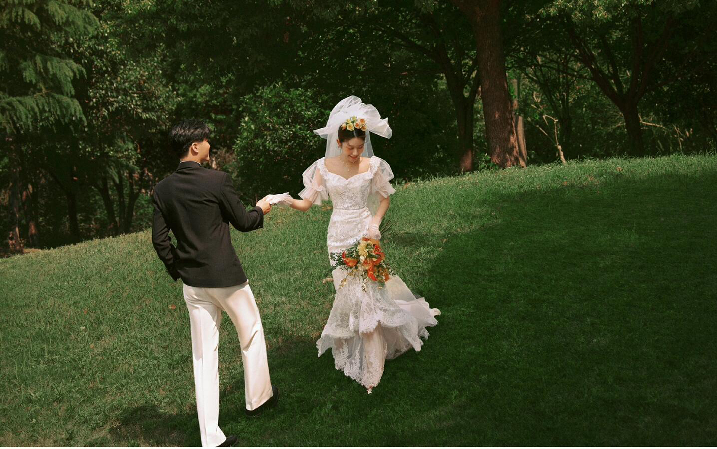 超美的復古森系婚紗照 成片美到失語