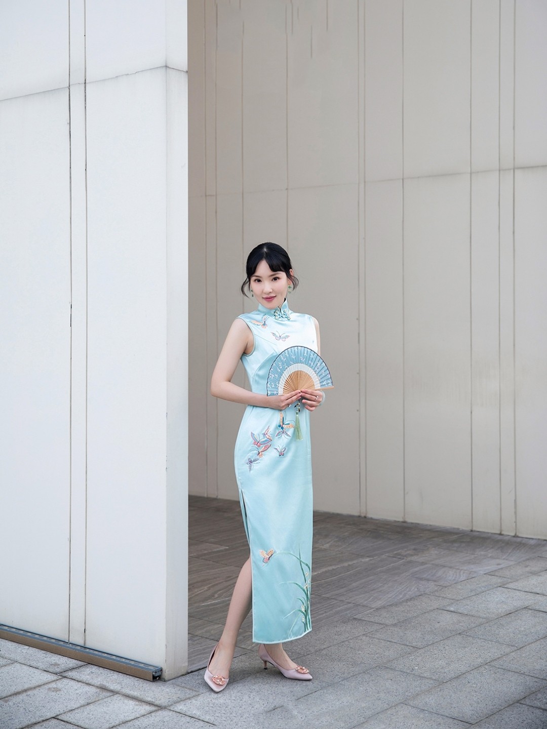 【真丝绣花旗袍】新娘礼服+妈妈礼服（量身定制旗）