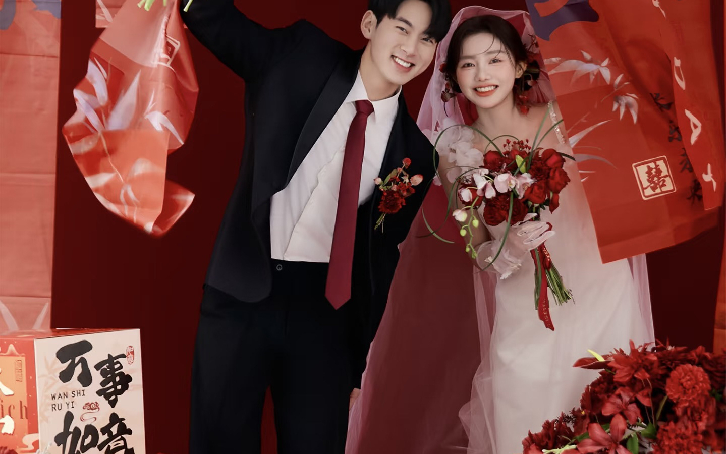 喜嫁风婚纱照甜度超标预警！