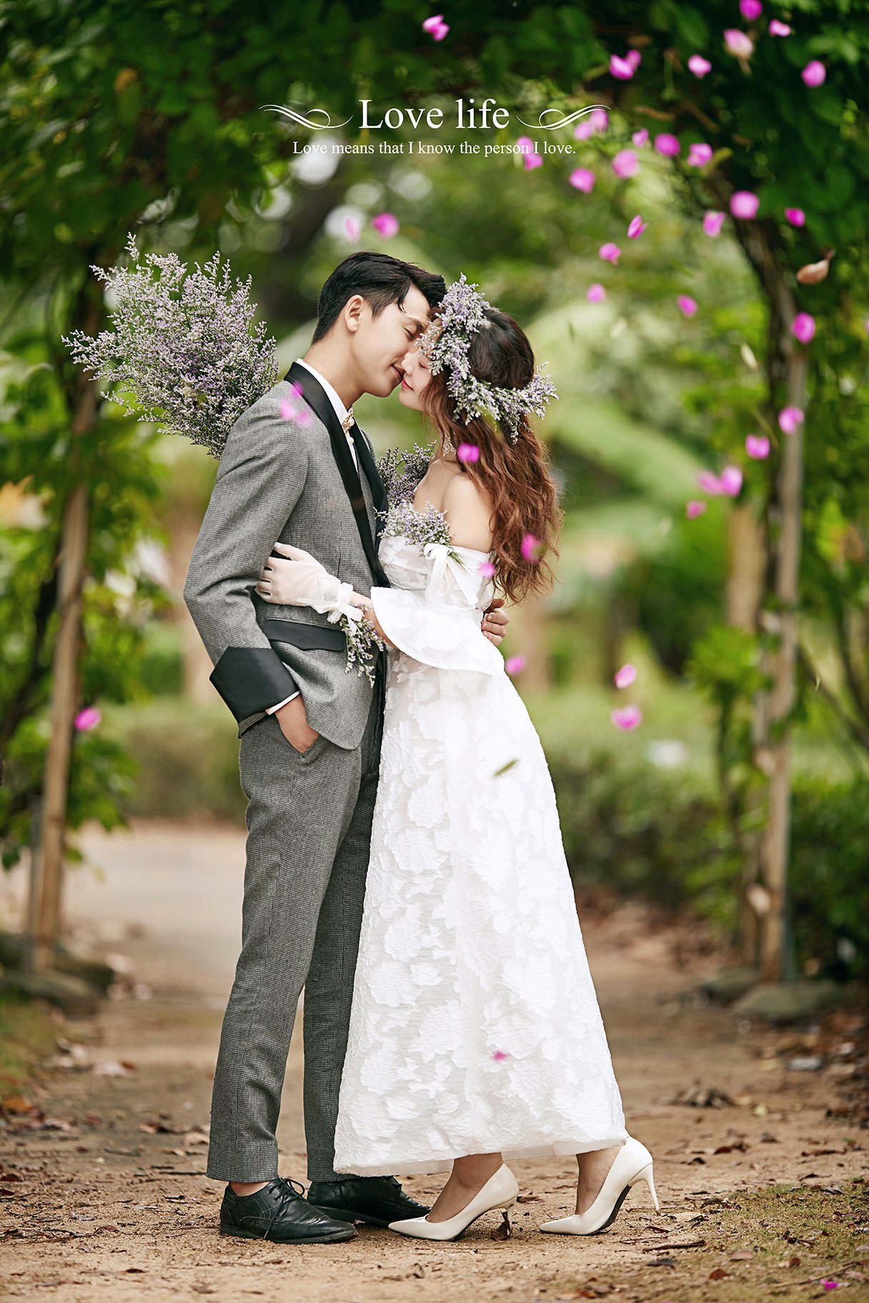 真爱永恒幸福情景式婚纱照