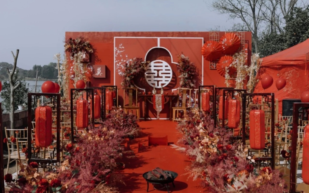 中式复古 传统大气 低预算户外婚礼