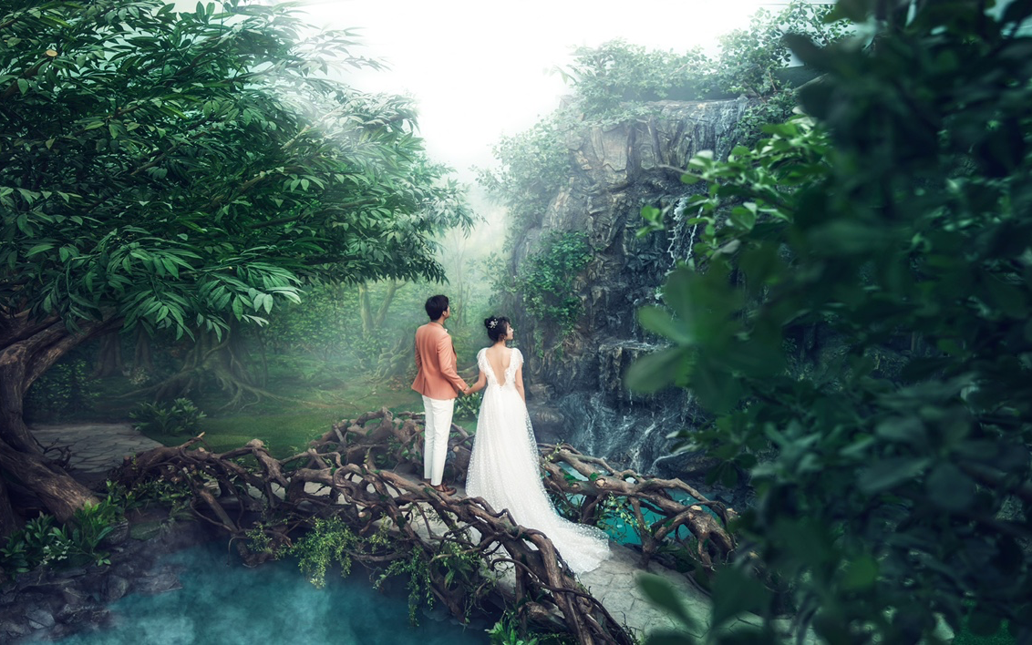 特价婚纱照《盘锦摩玛梦想城》拍摄