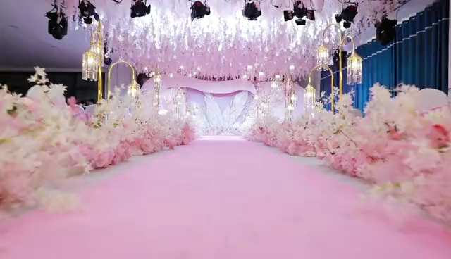 喜佳喜婚庆之梦幻粉色系现场