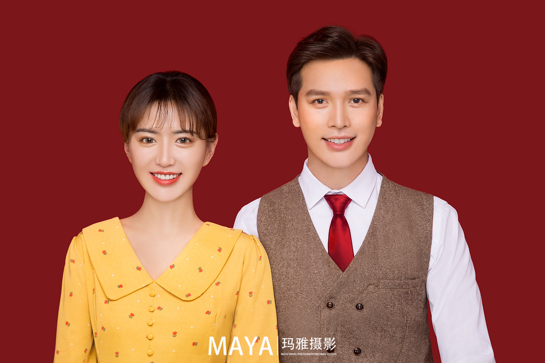 結(jié)婚登記照+服裝+造型+精修+數(shù)據(jù)底