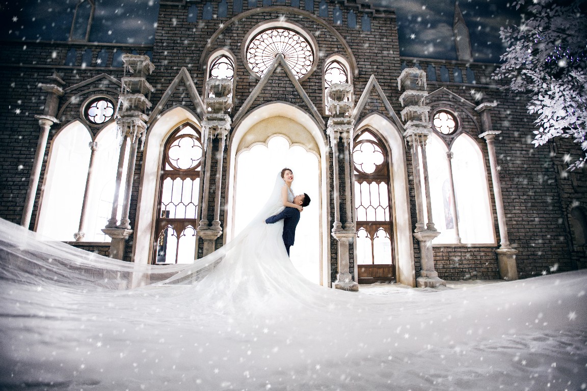 5.18第一次穿上正式的婚纱