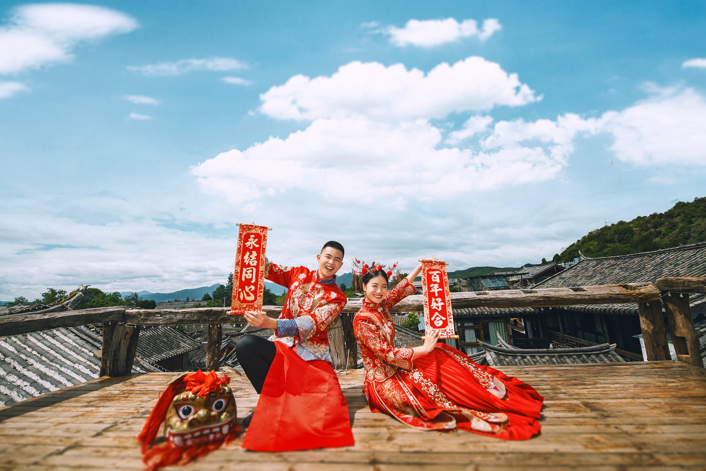 丽江丨把婚照拍成画报🌈 
🌟 初见映画原创摄影