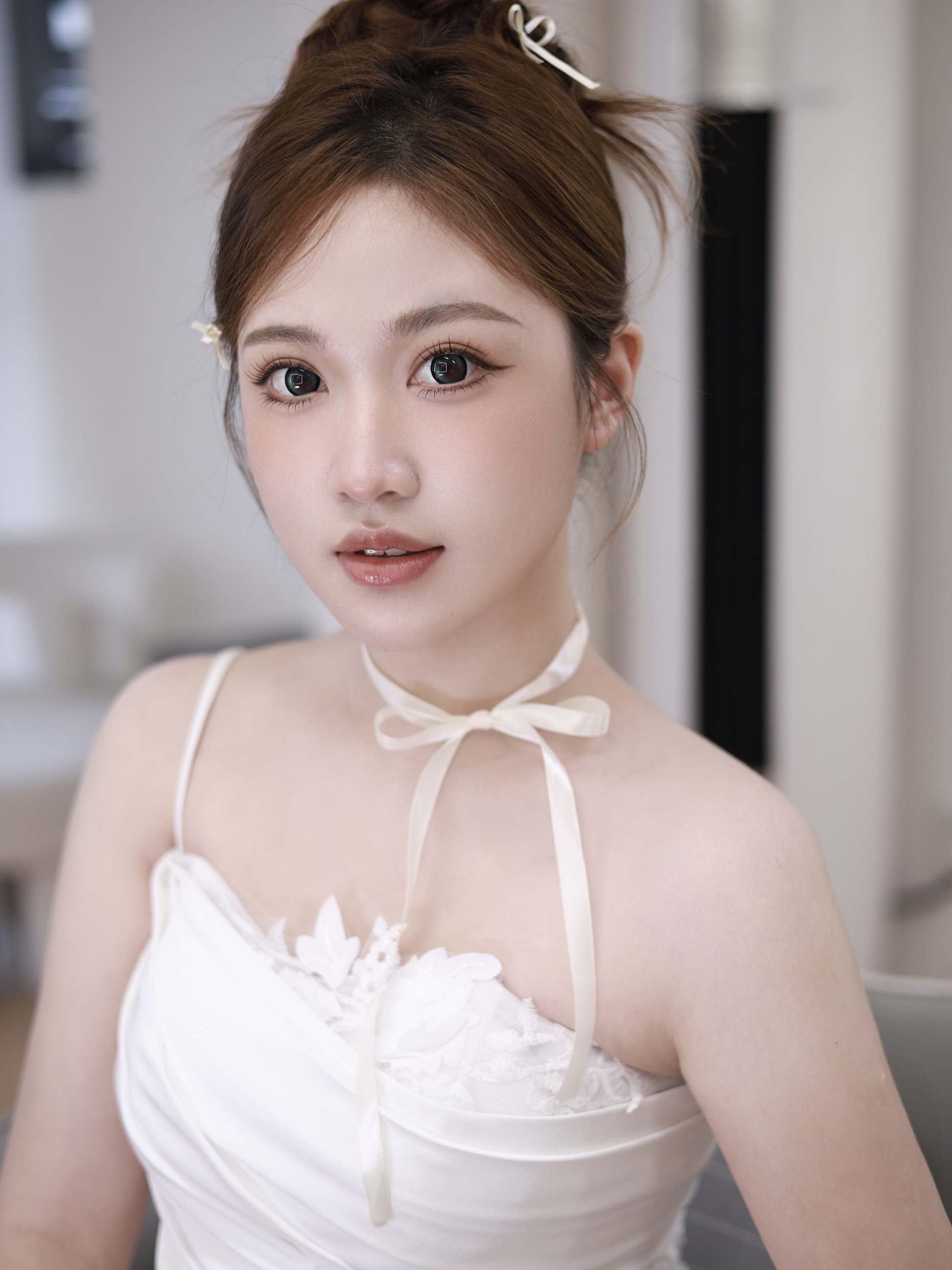 甜美气质度满分的白纱造型