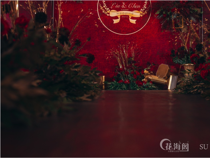 【花海阁婚礼会馆】红金 | 饱满 | 狂热的爱