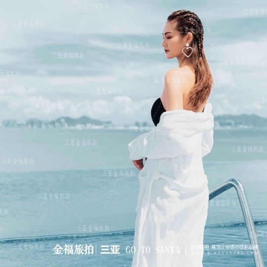 三亚金福旅拍无边泳池创意拍摄