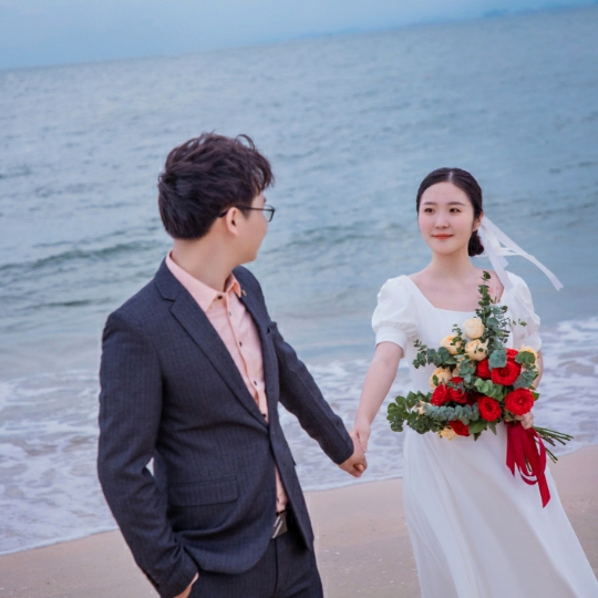 客片分享——海景小清新婚纱照