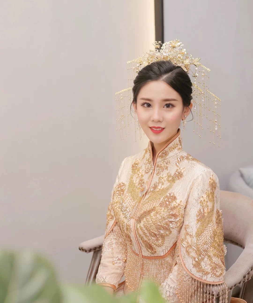 婚礼当天被夸爆的秀禾服