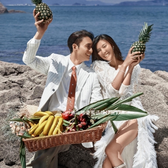 海景暗礁，个性小众婚纱照
