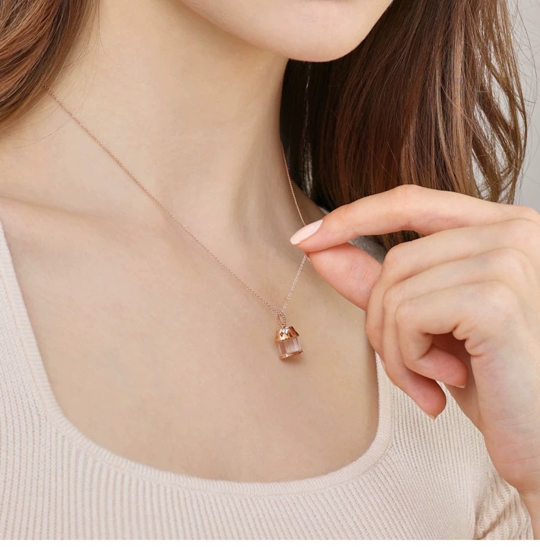 爱情密语追光爱情小屋浪漫满屋钻石项链93037U