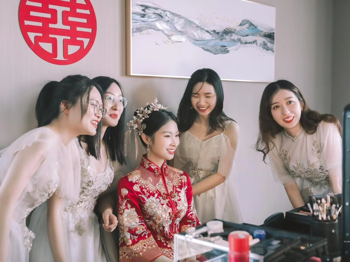 【婵蜜美学】中式新娘早妆/晚宴妆（不含跟妆）