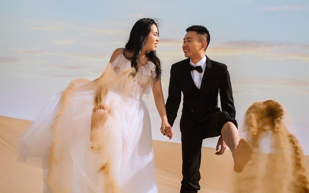 敦煌蜜月婚纱旅拍 4服4照 全场服装任选