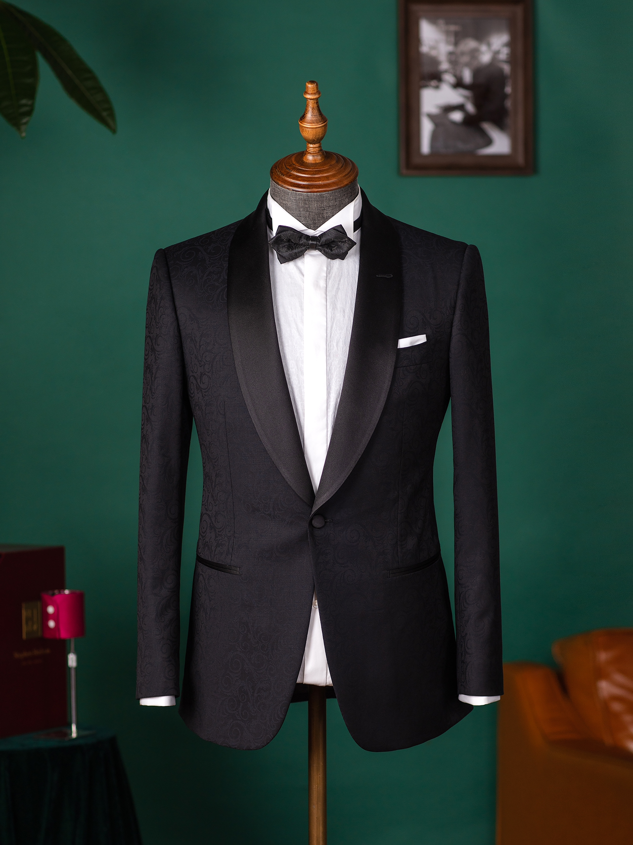 SYLTON量身定制隐形黑纹套西