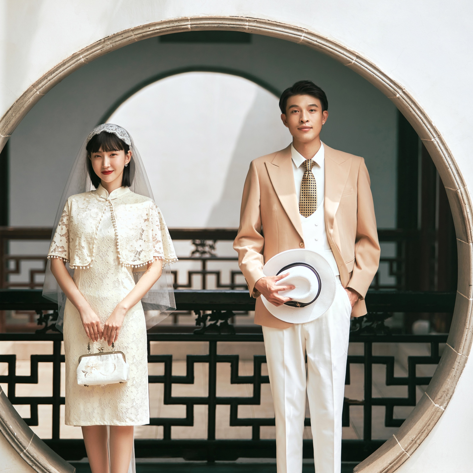 民国风复古婚纱照，《金粉世家》同款