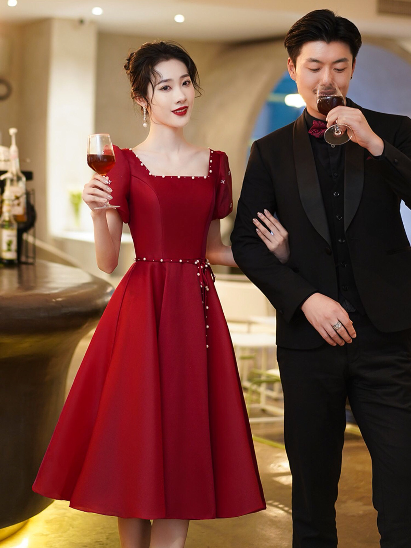 敬酒服/晚宴/婚礼/主持/订婚时尚礼服