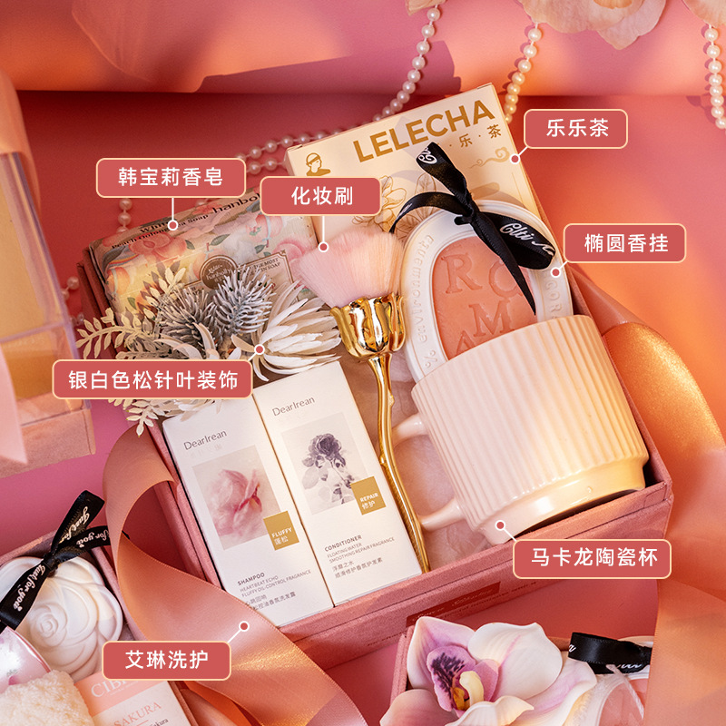 水晶之恋粉色花香系列伴手礼