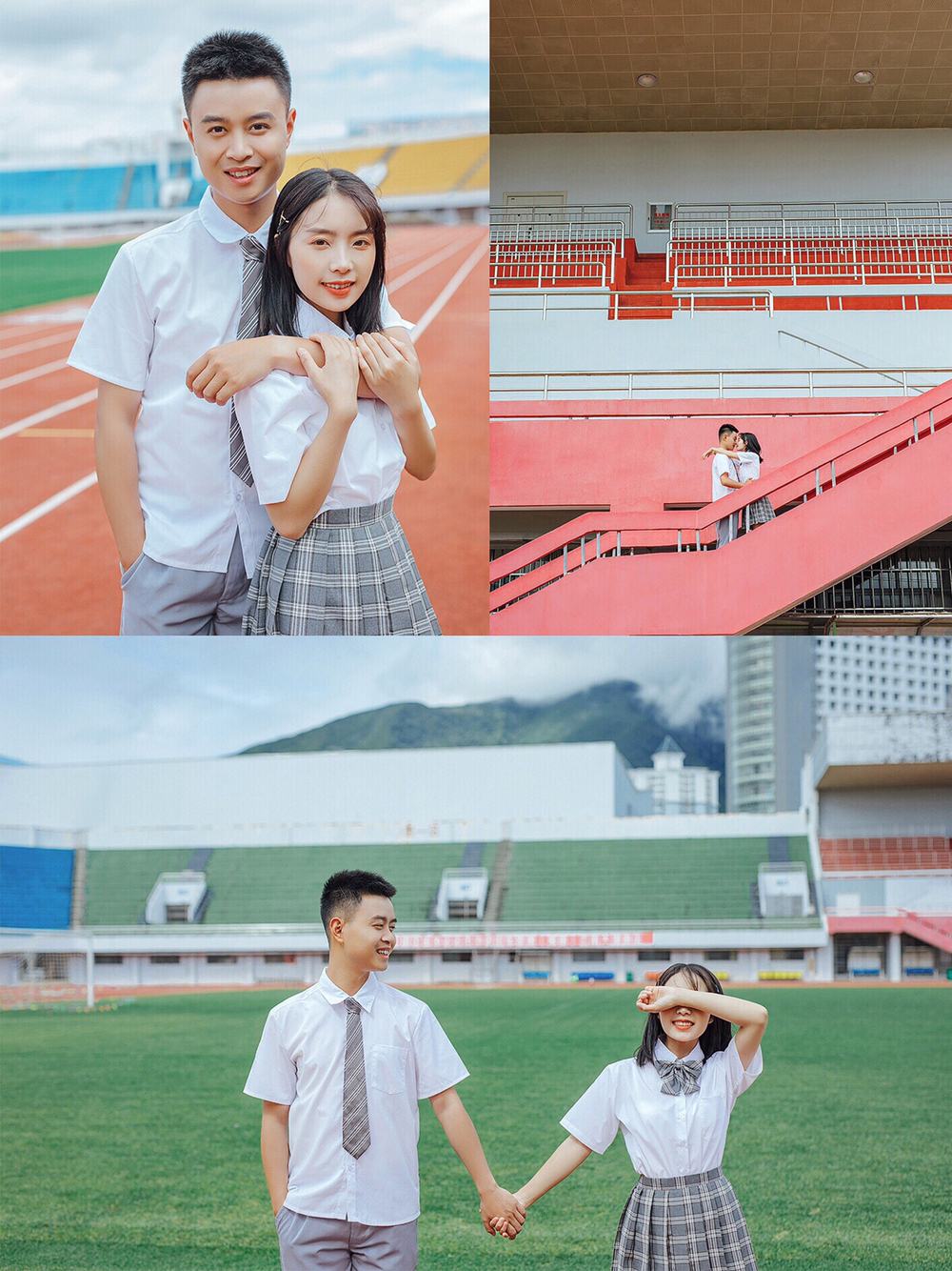你们拍过清新学院风校服婚纱照的吗，我拍了
