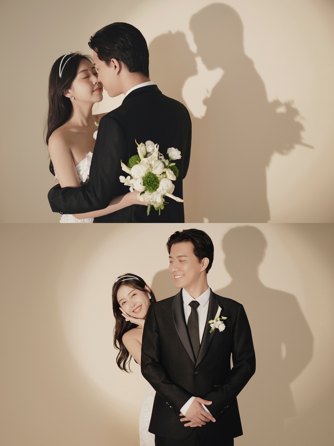 室内光影甜美婚纱照