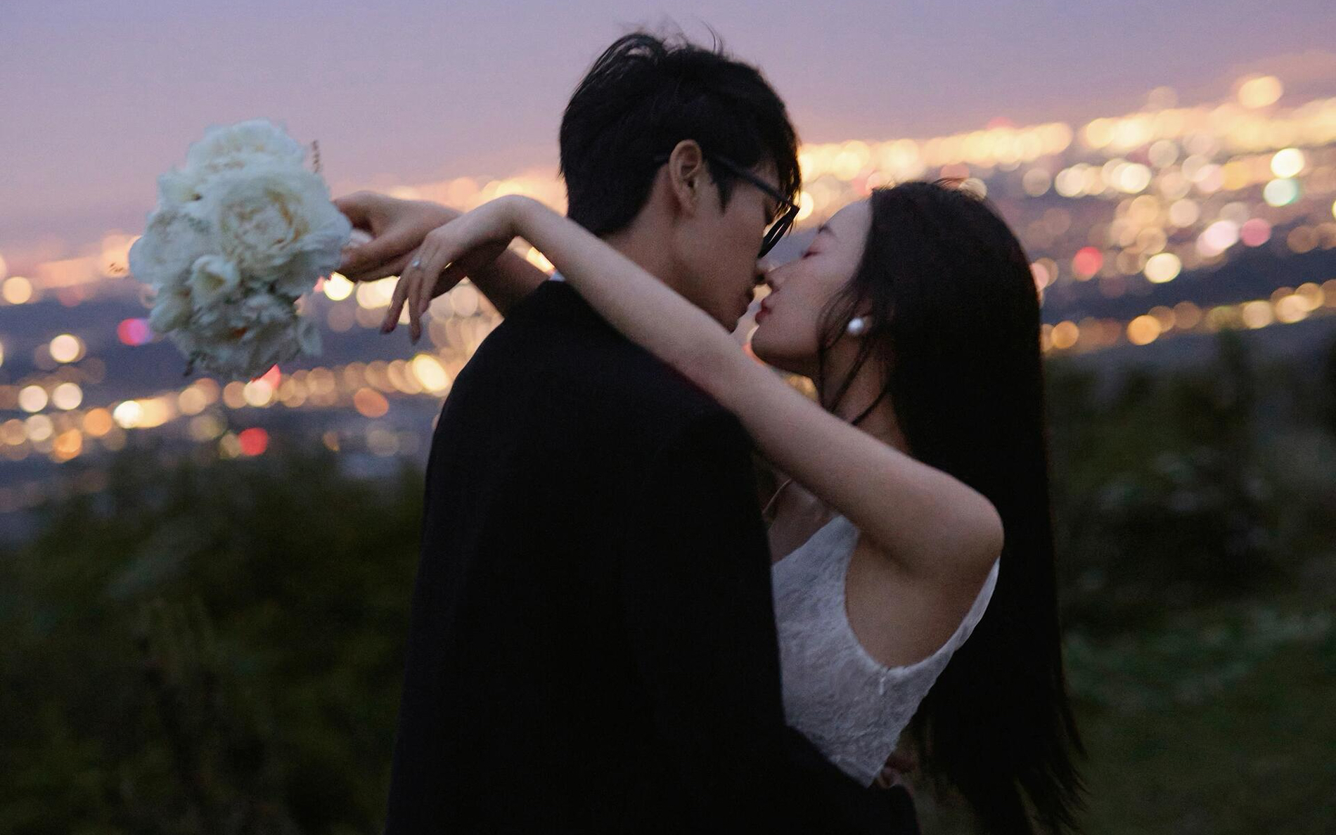 山顶电影风婚纱照⛰️