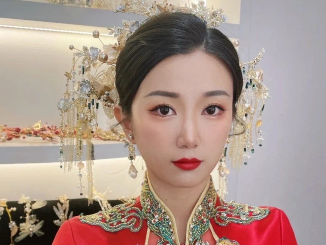 早妆，订婚妆发，出阁宴。回门宴，