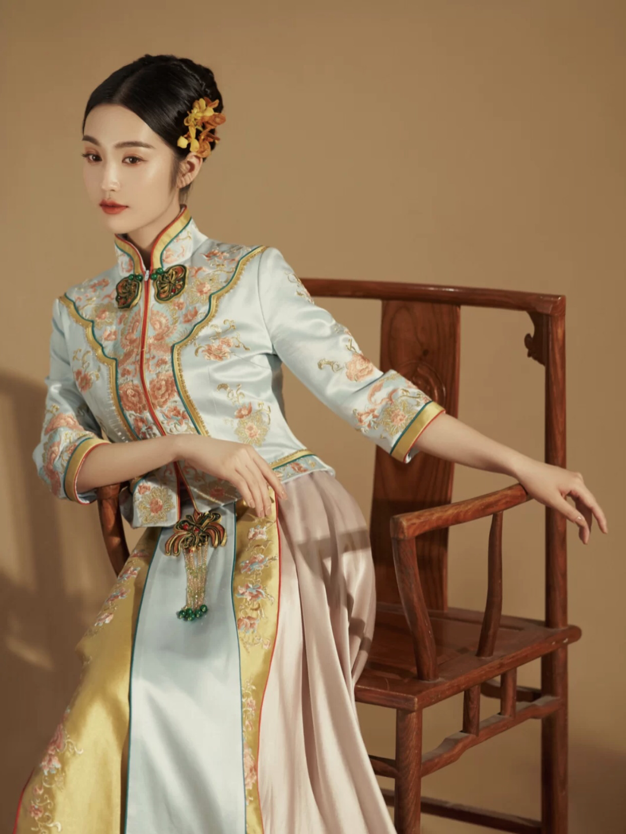 【纯白婚纱】蓝色秀禾