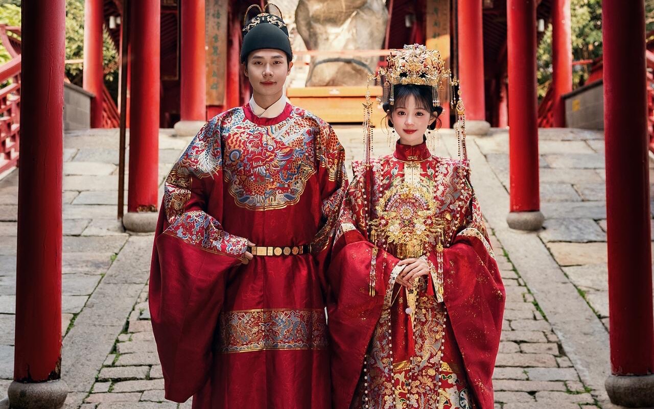 汉服婚纱照超有仪式感