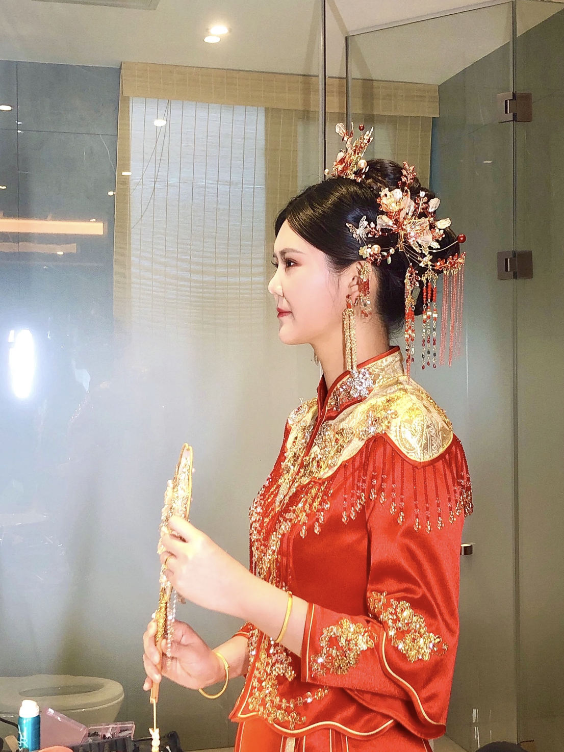 温婉的新娘，喜庆的中式婚礼