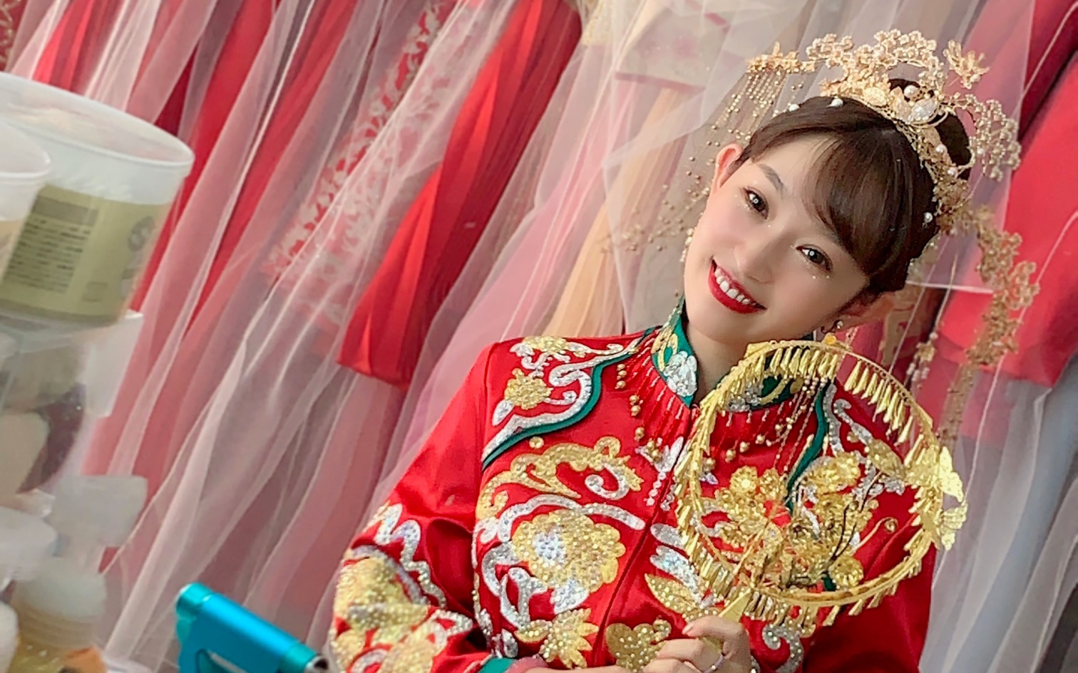 小萍可以说是颜值担当了，绝美