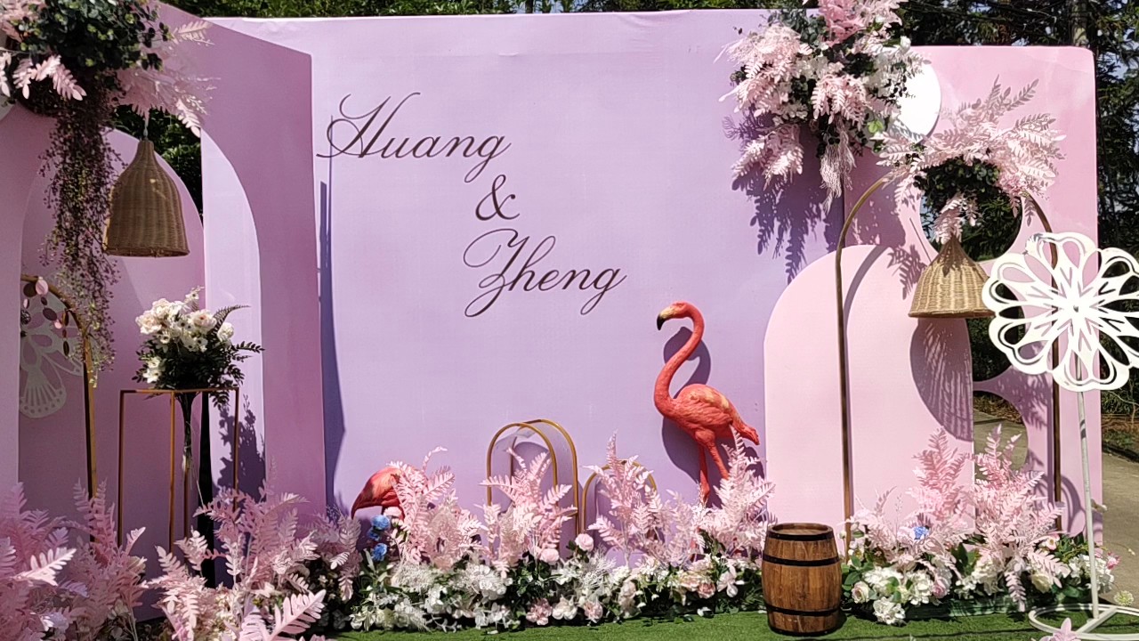 霍山粉色戶外農(nóng)家小院婚禮