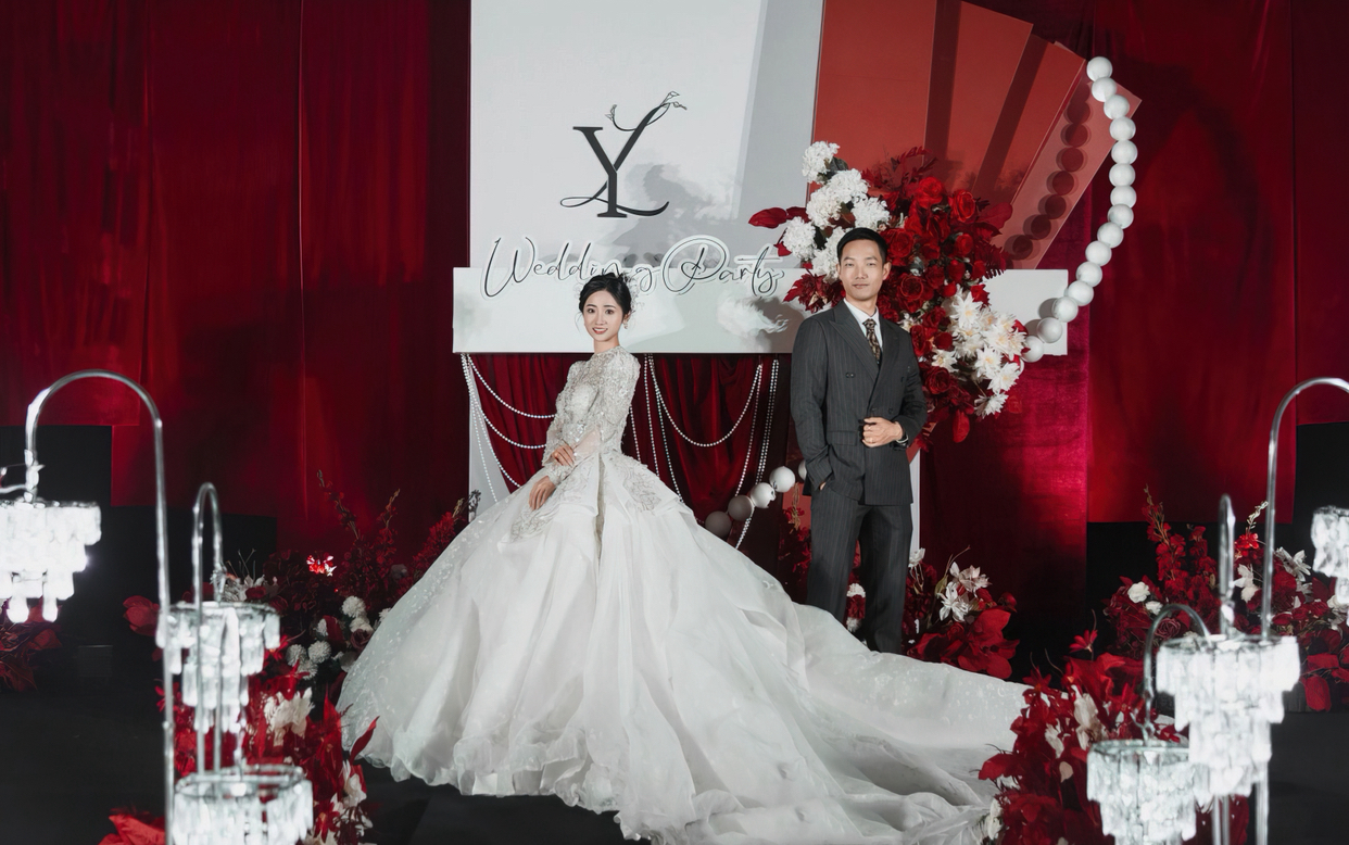 紅白色簡(jiǎn)約婚禮「幸福國度婚禮」