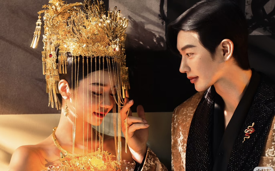 精致的东方雅韵婚纱照