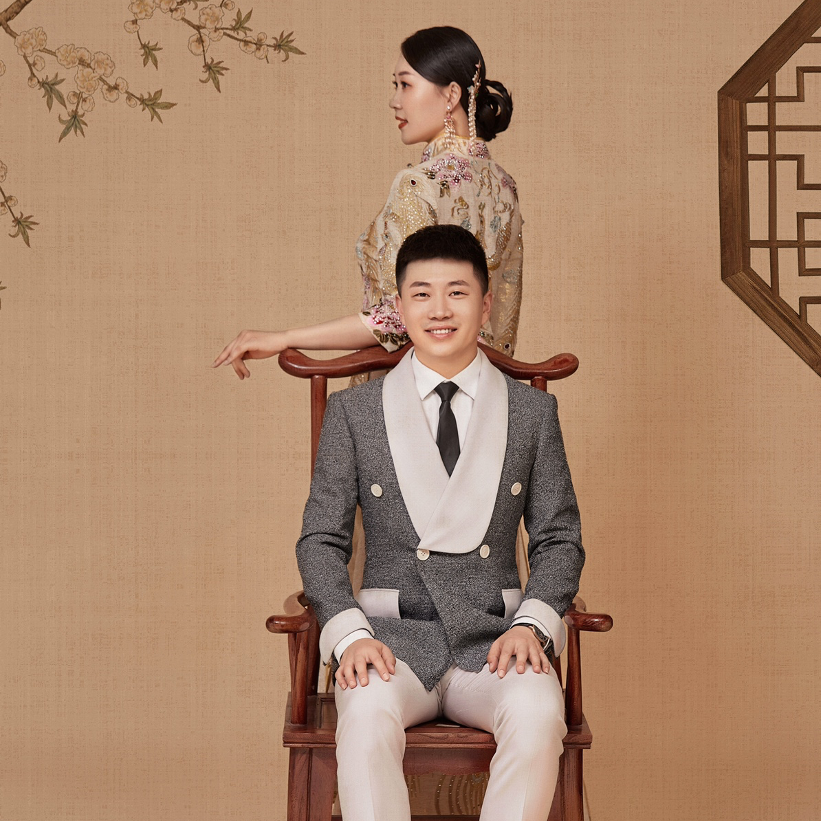 中式风格婚纱照，婚纱照必选风格