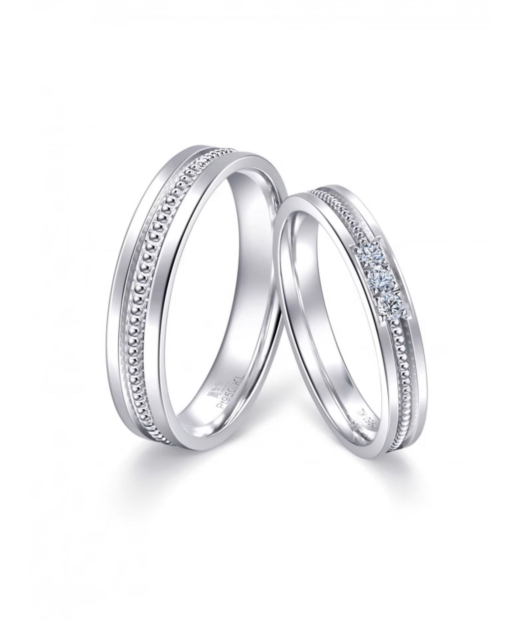 [小皇冠]950铂金戒指结婚对戒92131R