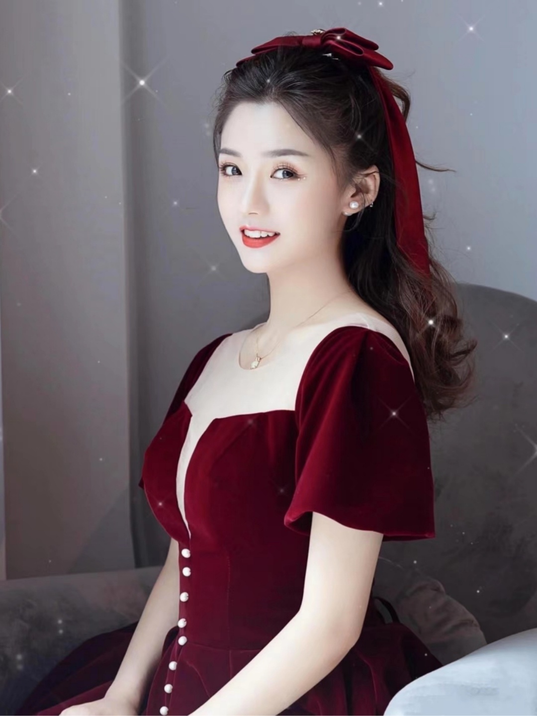 高清喷枪全程新娘跟妆+新娘一套