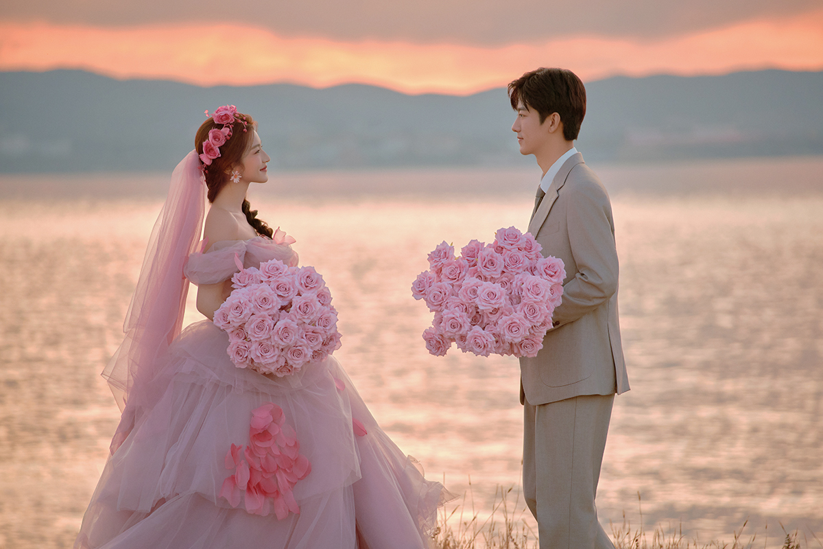 【包邮】4999送定制婚纱+拍210张+一价全包