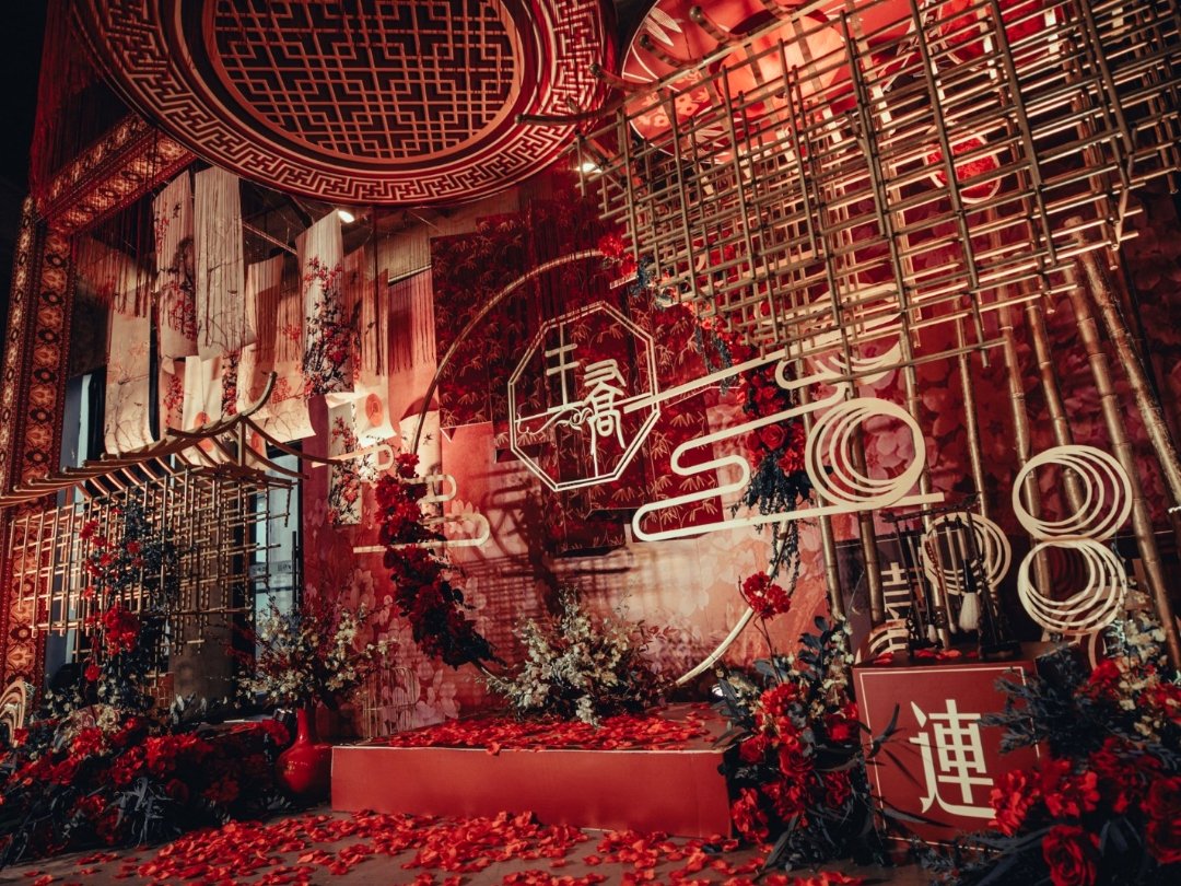 【优格-传喜堂】红金色传统大气中式婚礼