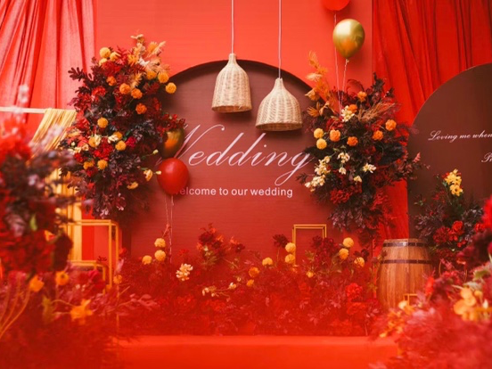 欧式红金色婚礼设计套餐\铂雅婚礼