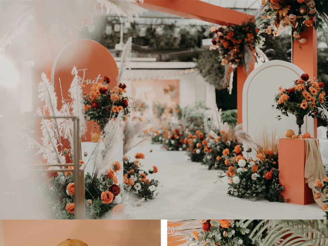 大同主题定制橙色系暖心简约现代风婚礼