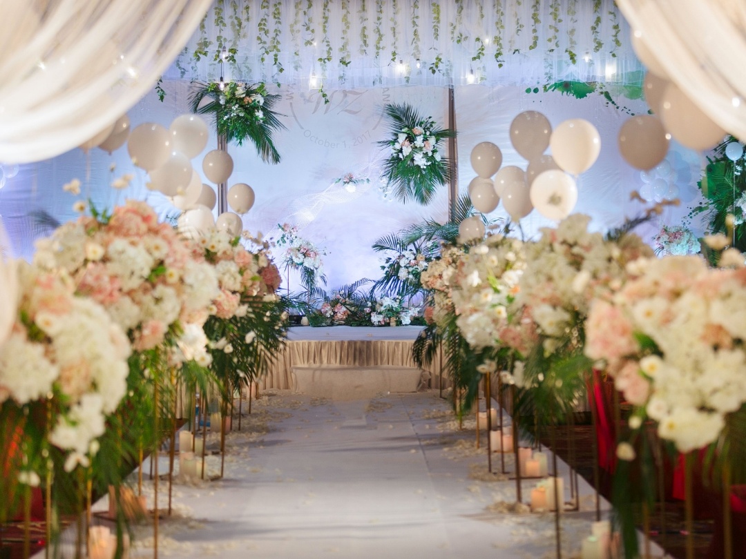 庆阳金铂爵清新脱俗小预算室内婚礼