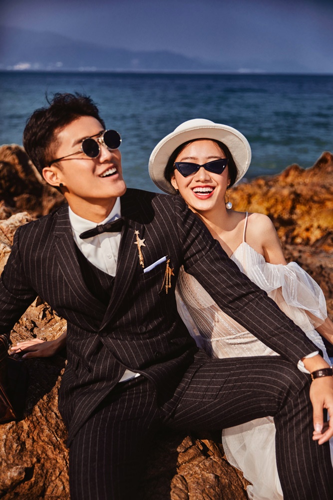 深圳海边婚纱照👰是浪漫的感觉