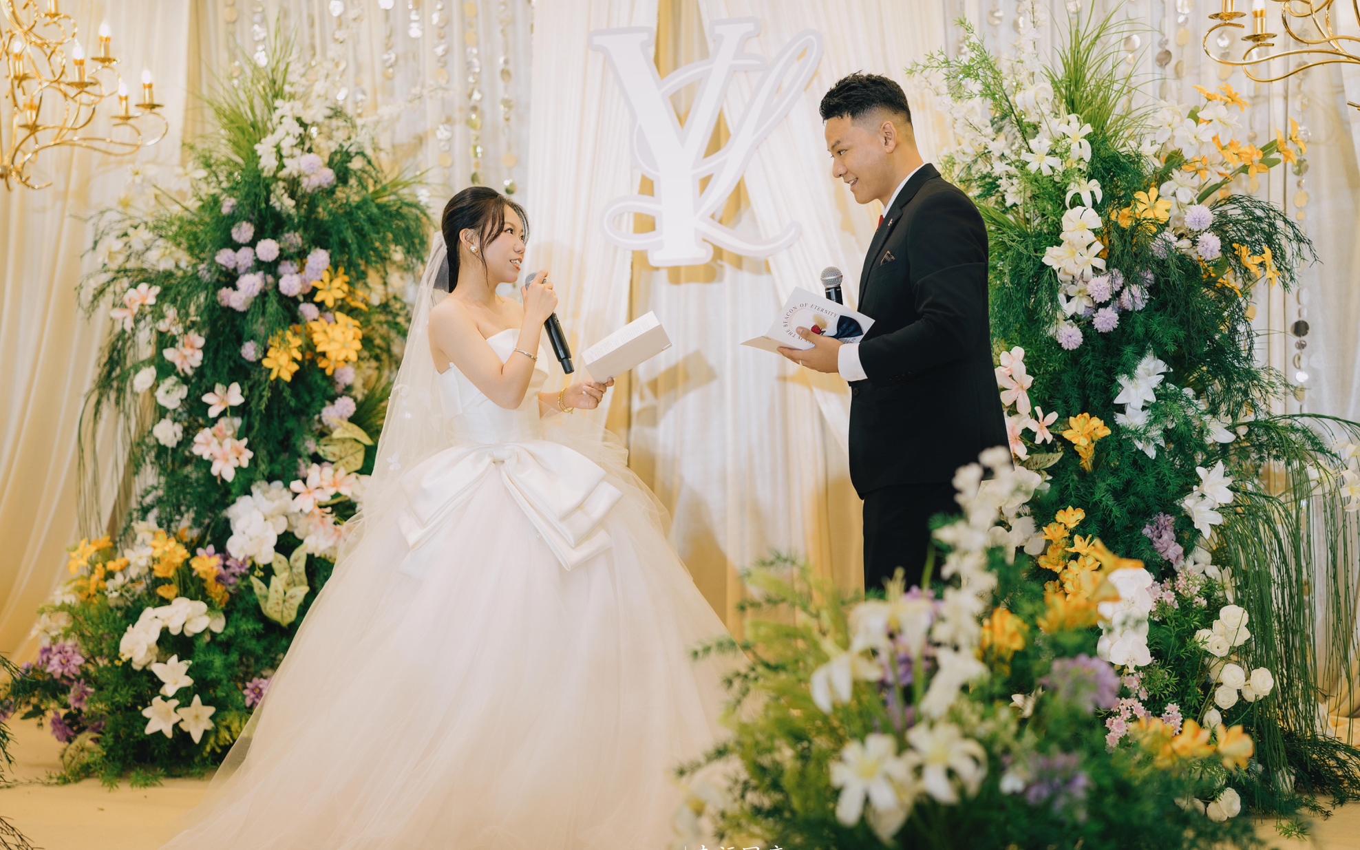香檳色布藝婚禮「幸福國(guó)度婚禮」