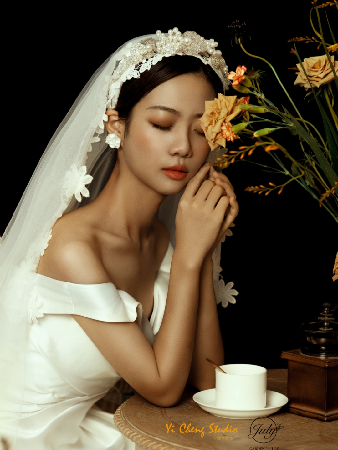油画中的新娘