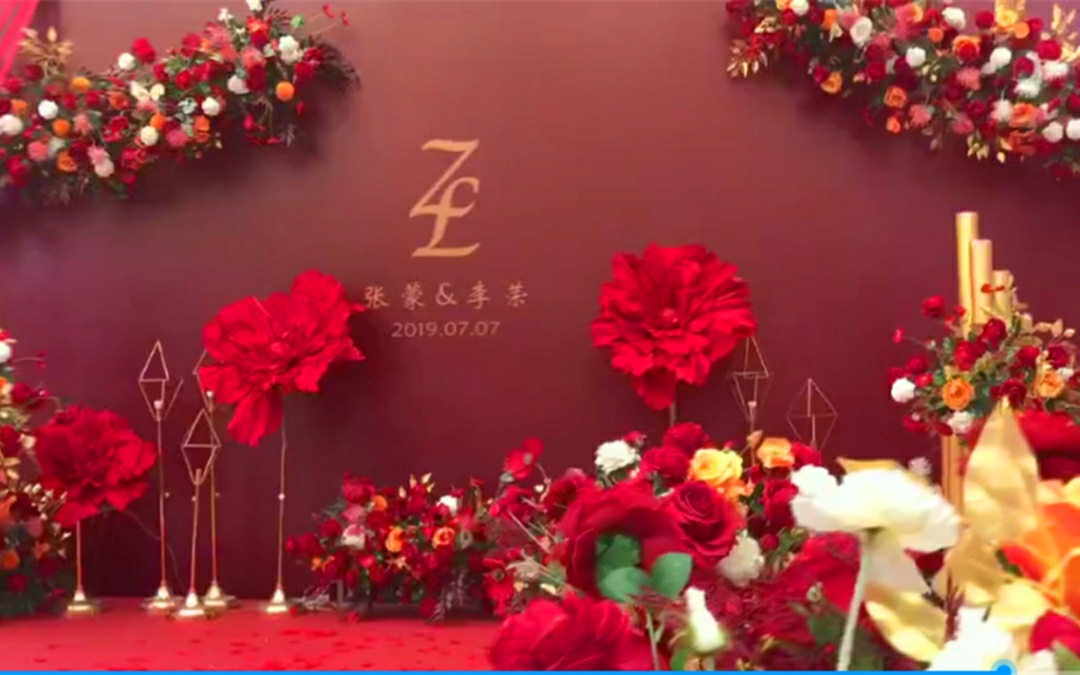 简单而华丽中国红＆西式＆中式均可