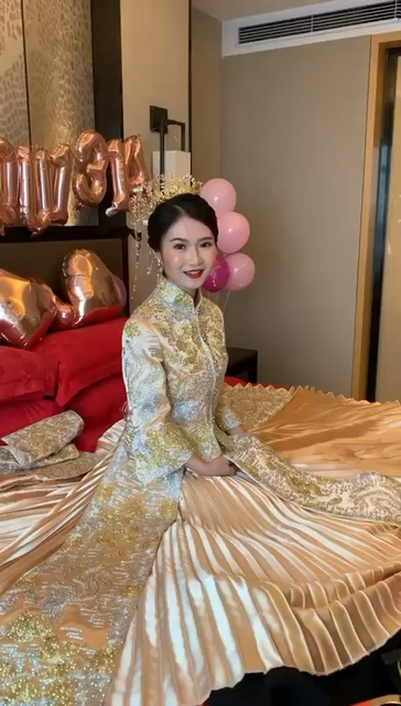 【喜气洋洋套餐】 中式秀禾一件/送租伴娘服两件